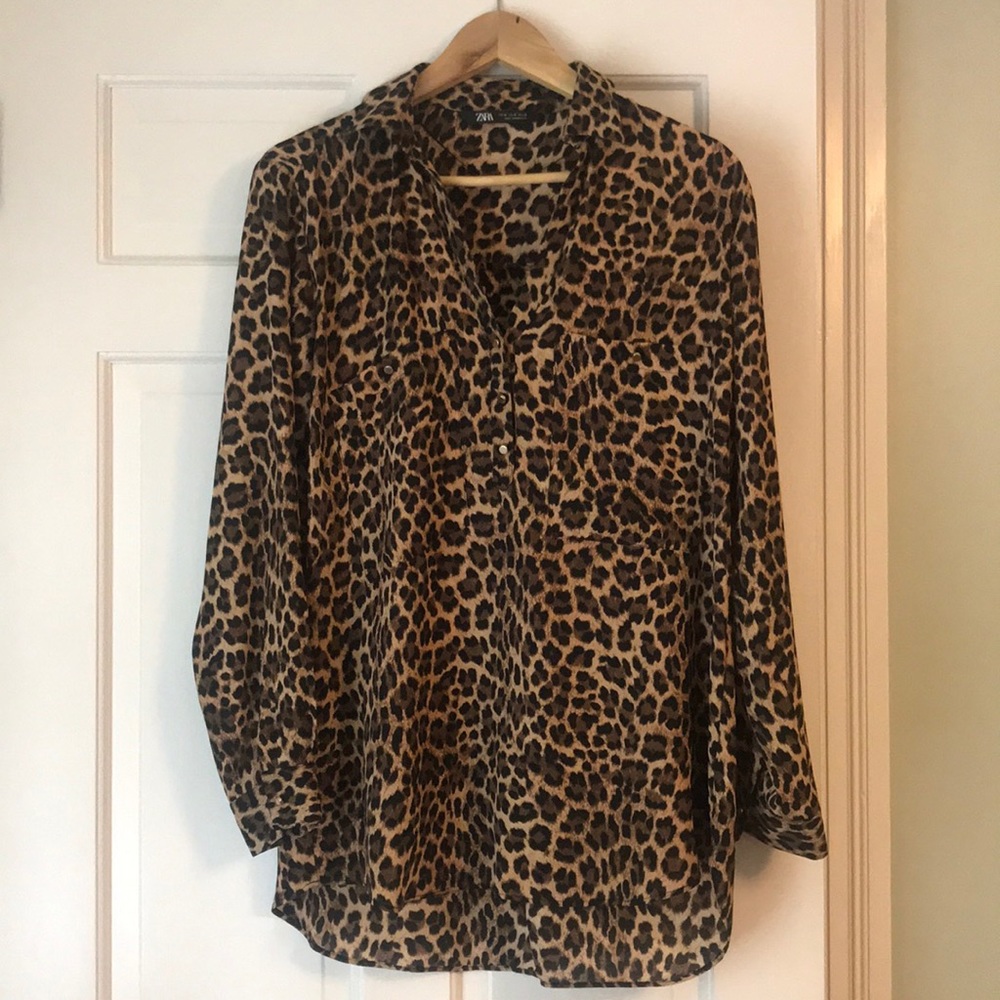 Zara Cheetah Top